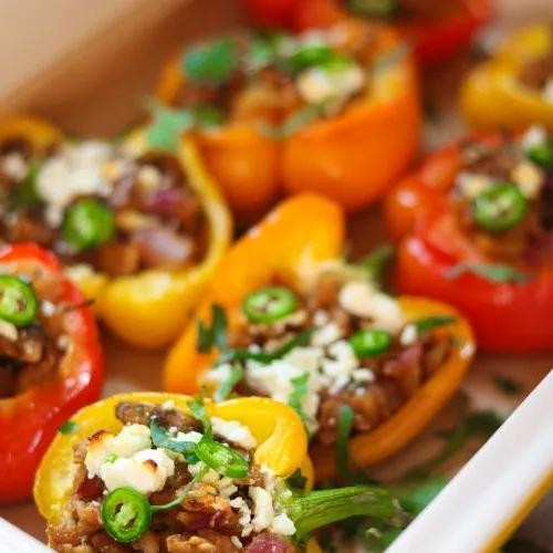 Tandoori Chicken Stuffed Peppers