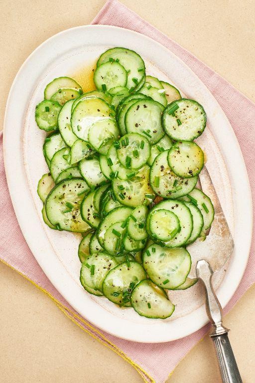 Tangy Pickled Squash and Cucumber Salad