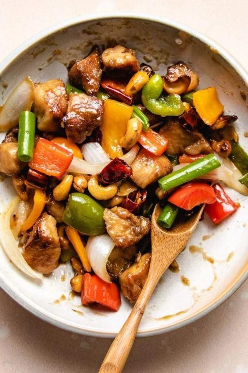 Tatsoi and Cashew Stir-Fry