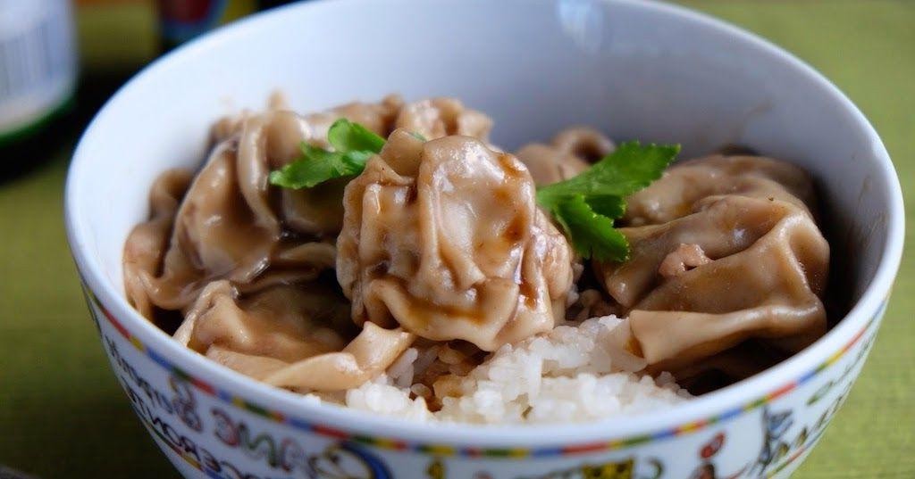 Tatsoi and Pork Dumplings