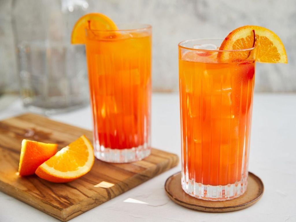 Tequila Sunrise with Orange and Grenadine