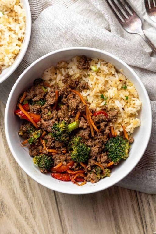 Teriyaki Shaved Steak Rice Bowls