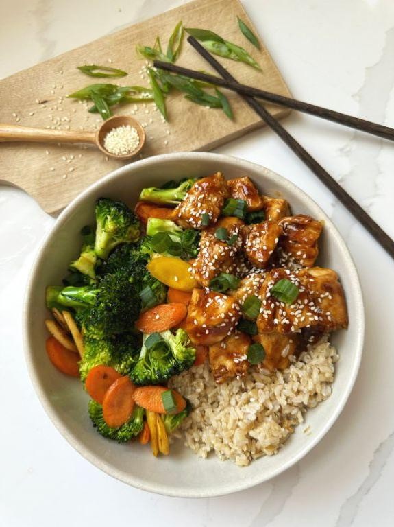 Teriyaki chicken rice bowl