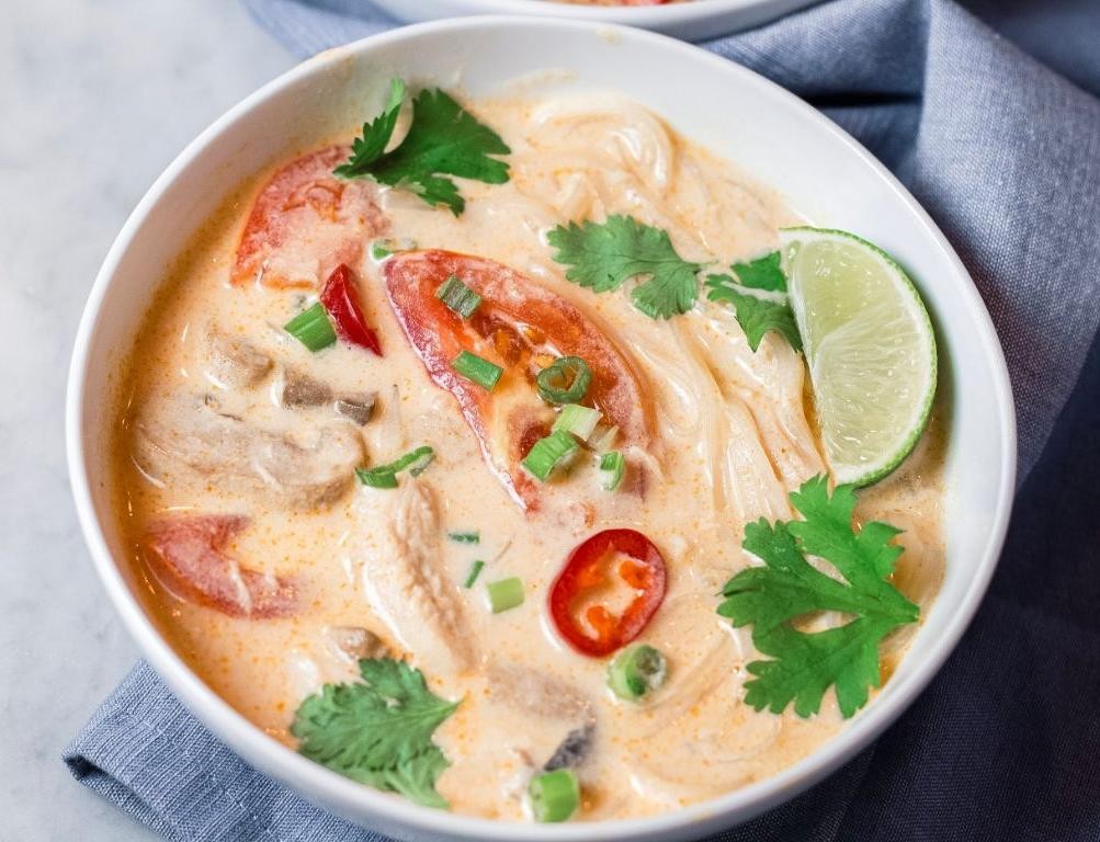 Thai Fresh Coconut Soup (Tom Kha Gai)