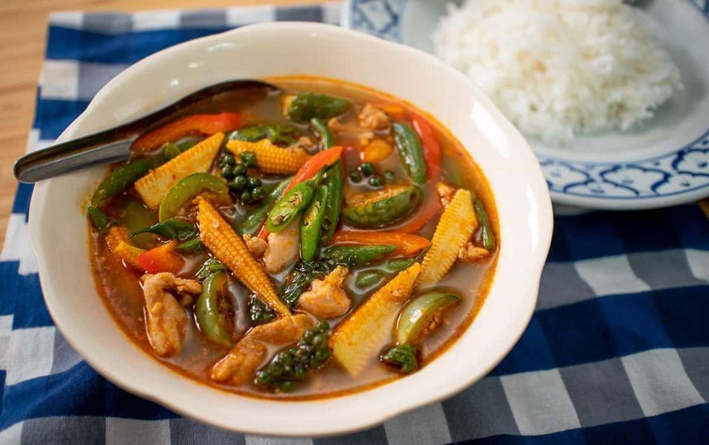 Thai Jungle Curry with Chicken and Eggplant
