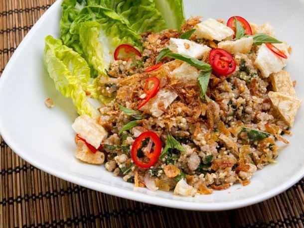 Thai Pork Laab with Toasted Rice