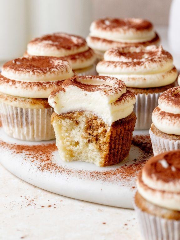 Tiramisu Cupcakes with Coffee Frosting