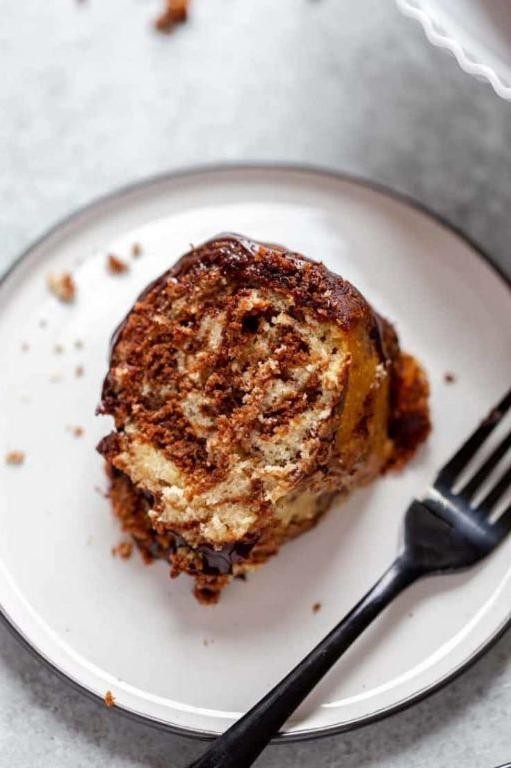 Tiramisu Inspired Marble Cake