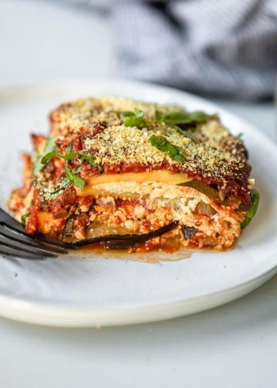 Tofu and Zucchini Mexican Lasagna
