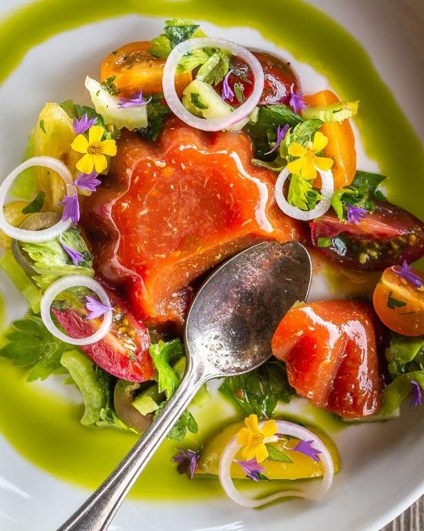 Tomato Aspic with Celery and Olives