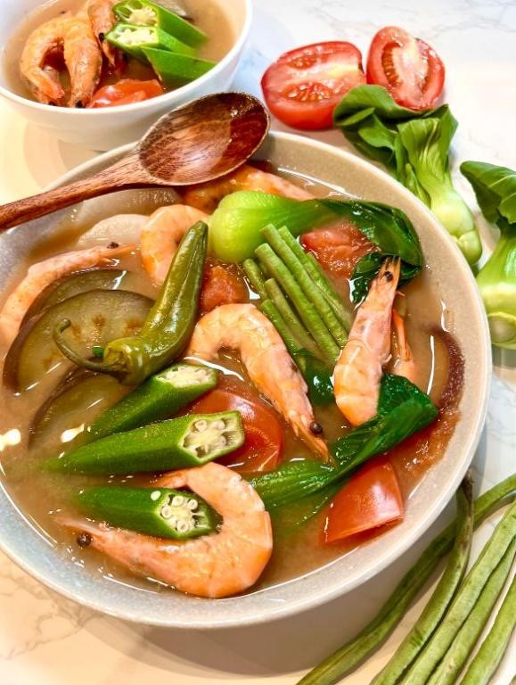 Tomato-Based Shrimp Sinigang Soup