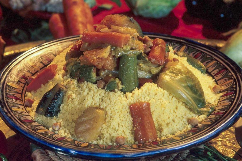 Traditional Moroccan Couscous with Vegetables