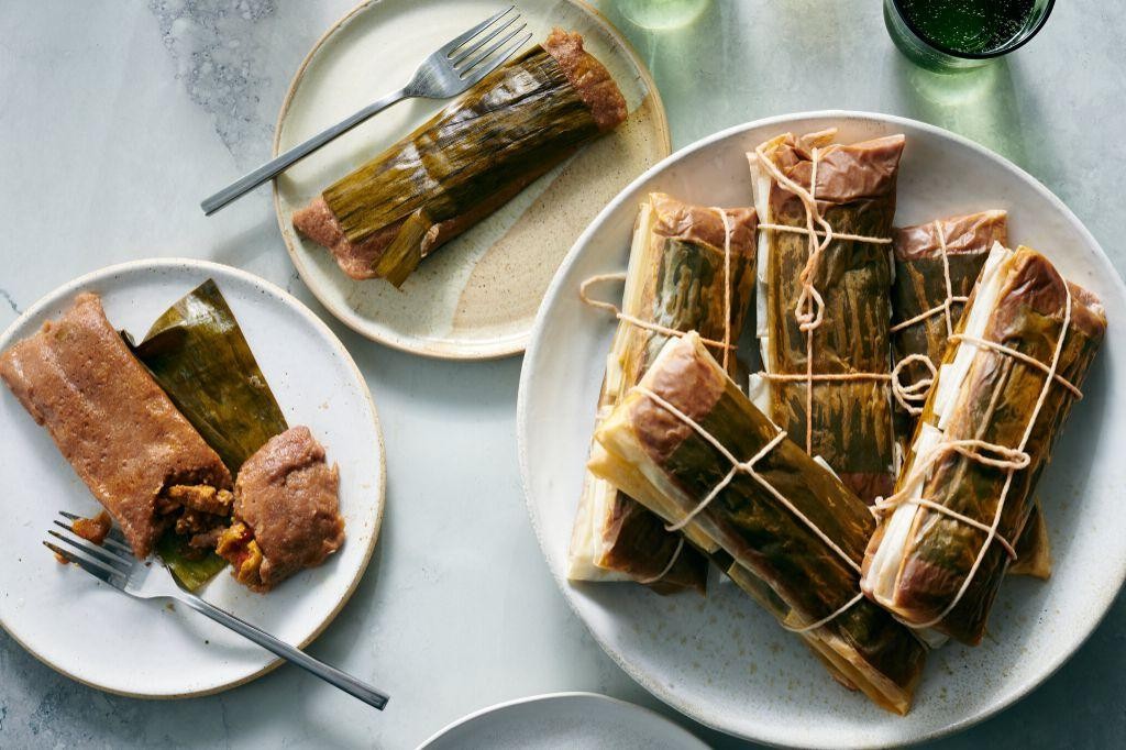 Traditional Puerto Rican Beef Pasteles