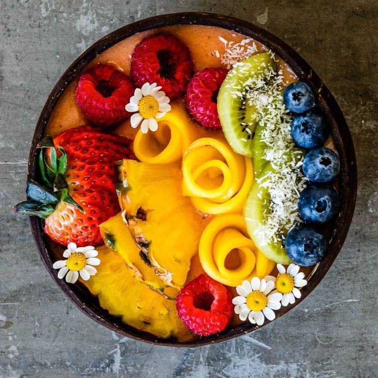 Tropical Orgeat Syrup Smoothie Bowl