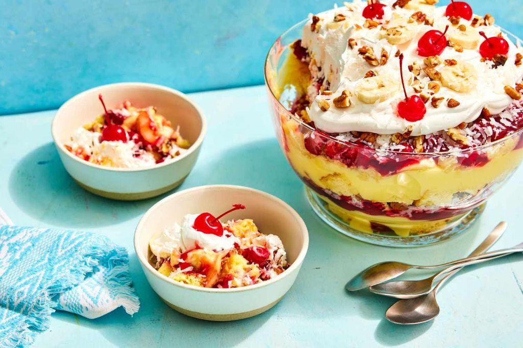 Tropical Punch Bowl Cake with Pineapple and Coconut