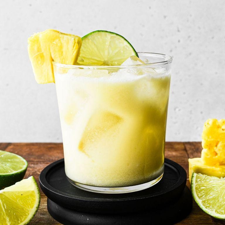 Tropical Tequila Punch with Pineapple and Coconut