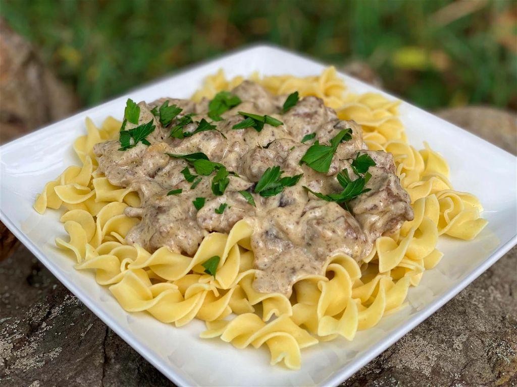 Truffle Mushroom Stroganoff Pasta
