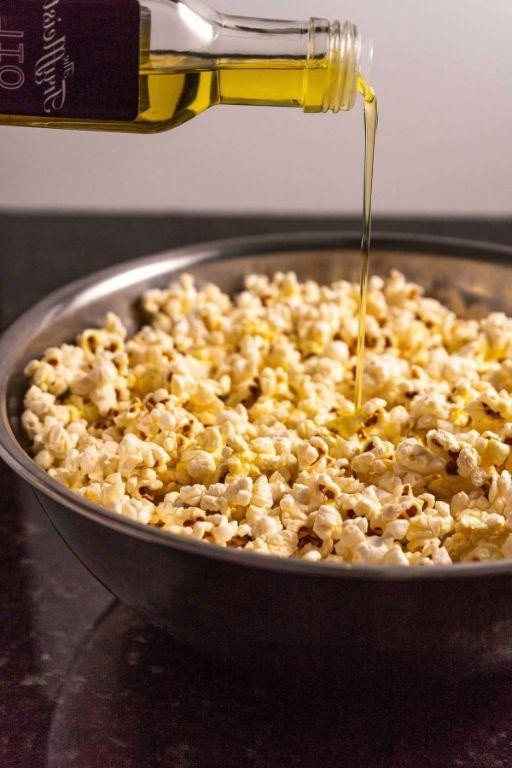 Truffle Oil and Rosemary Popcorn