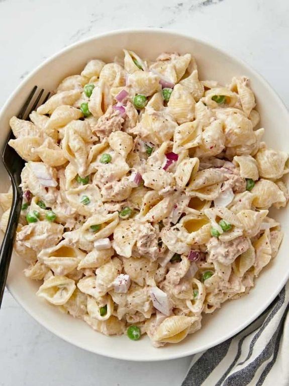 Tuna and Pea Protein Pasta Salad