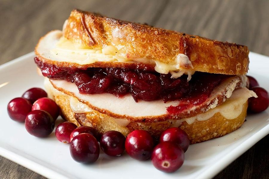 Turkey Cranberry Grilled Cheese Sandwich