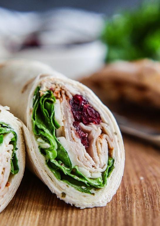 Turkey Cranberry Salad Wrap