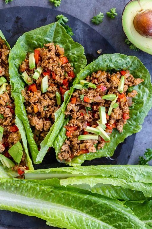 Turkey and Spinach Lettuce Wraps