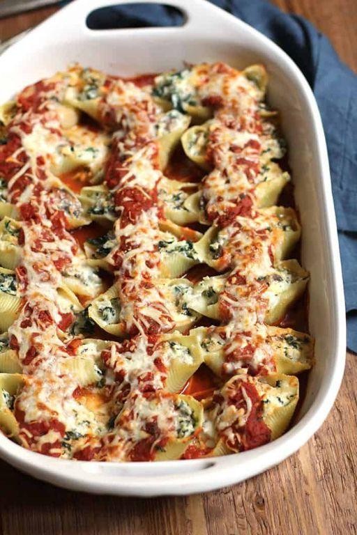 Turkey and Spinach Stuffed Shells