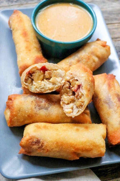 Turkey and Stuffing Egg Rolls