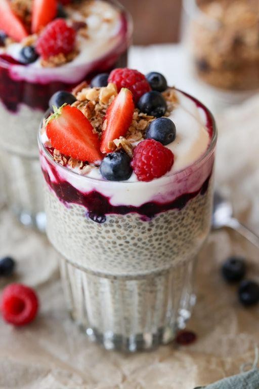 Vanilla Berry Chia Pudding