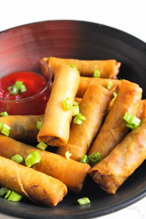 Veg Spring Rolls Indo-Chinese Style