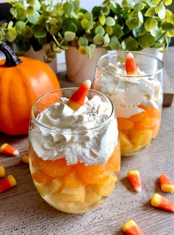 Vegan Candy Corn Parfait