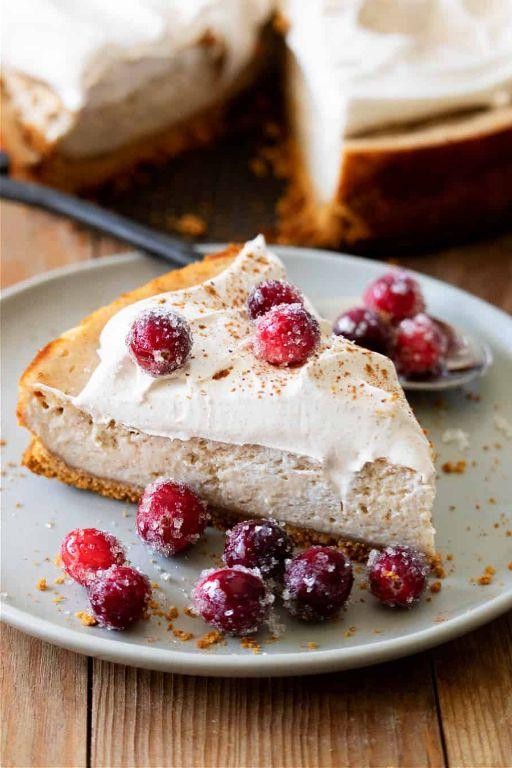 Vegan Eggnog Cheesecake