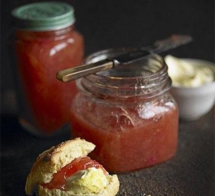 Vegan Rhubarb and Ginger Jam