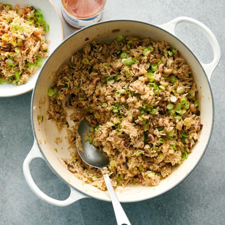 Vegetarian Dirty Rice with Mushrooms