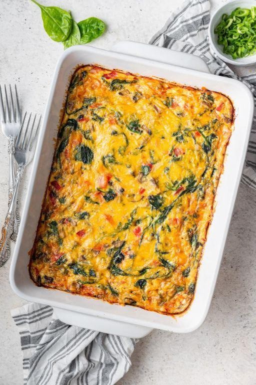 Vegetarian Hash Brown Breakfast Casserole
