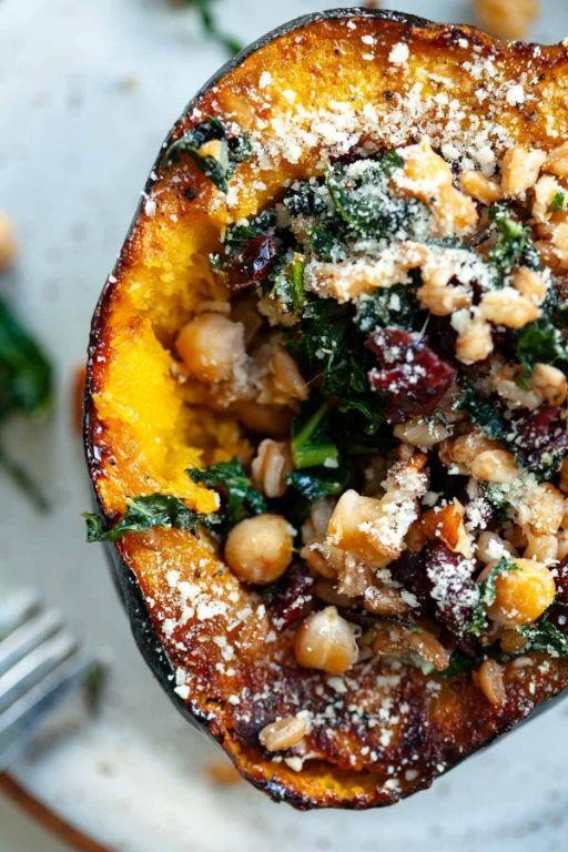 Vegetarian Stuffed Acorn Squash