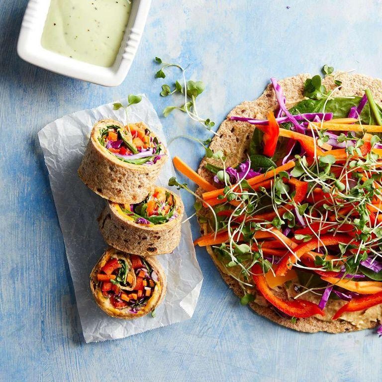 Veggie Rainbow Wraps