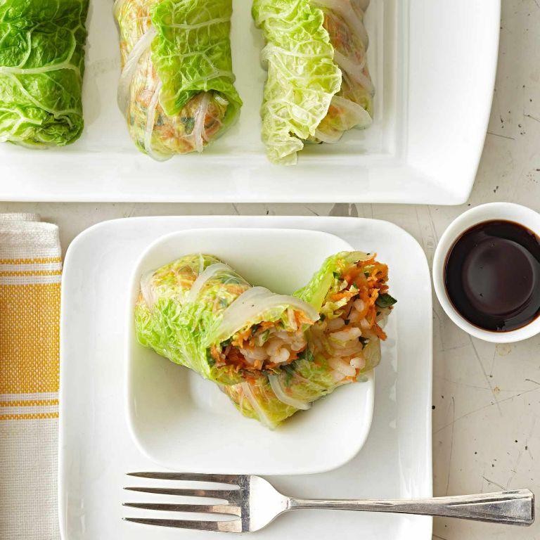 Vietnamese Spring Roll Cabbage Wraps