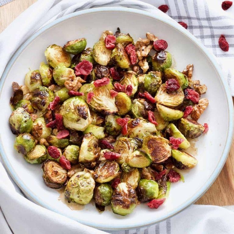 Walnut and Balsamic Glazed Brussels Sprouts