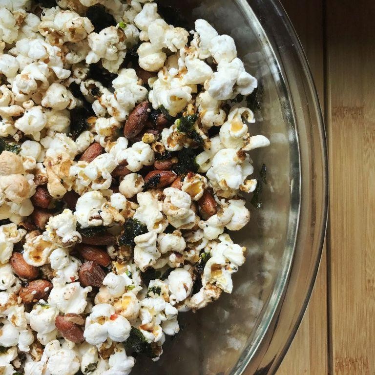 Wasabi and Soy Sauce Popcorn