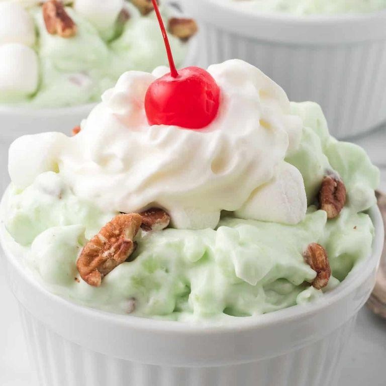 Watergate Salad with Almond Extract and Toasted Almonds