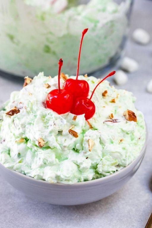 Watergate Salad with Ricotta Cheese and Honey