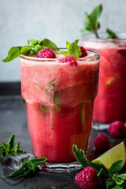Watermelon Basil Lemonade Cooler