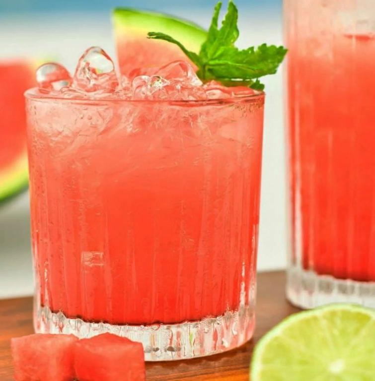 Watermelon Blueberry Mint Cooler