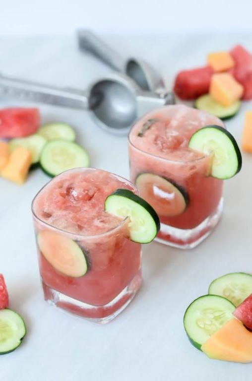 Watermelon Cucumber Cooler with Ginger