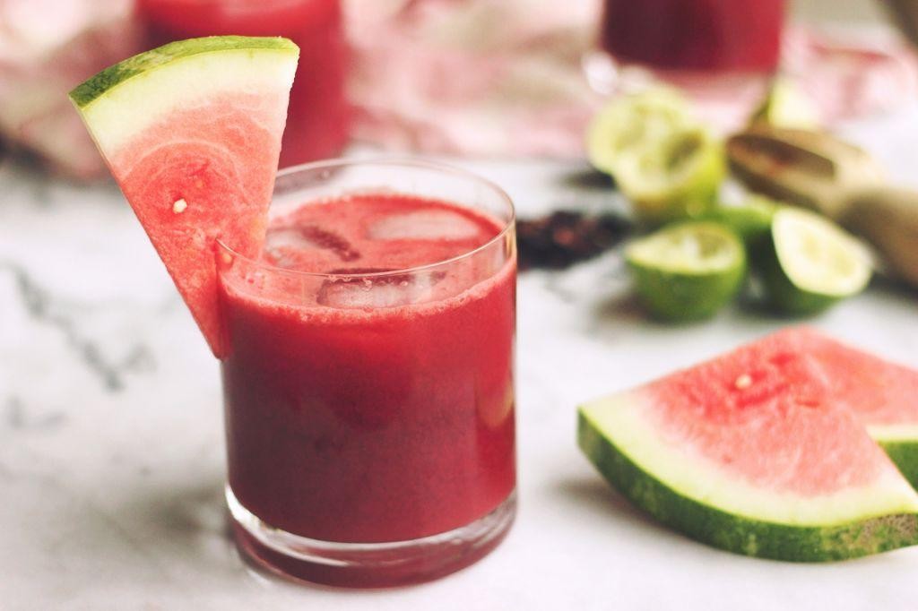 Watermelon Hibiscus Iced Tea Cooler