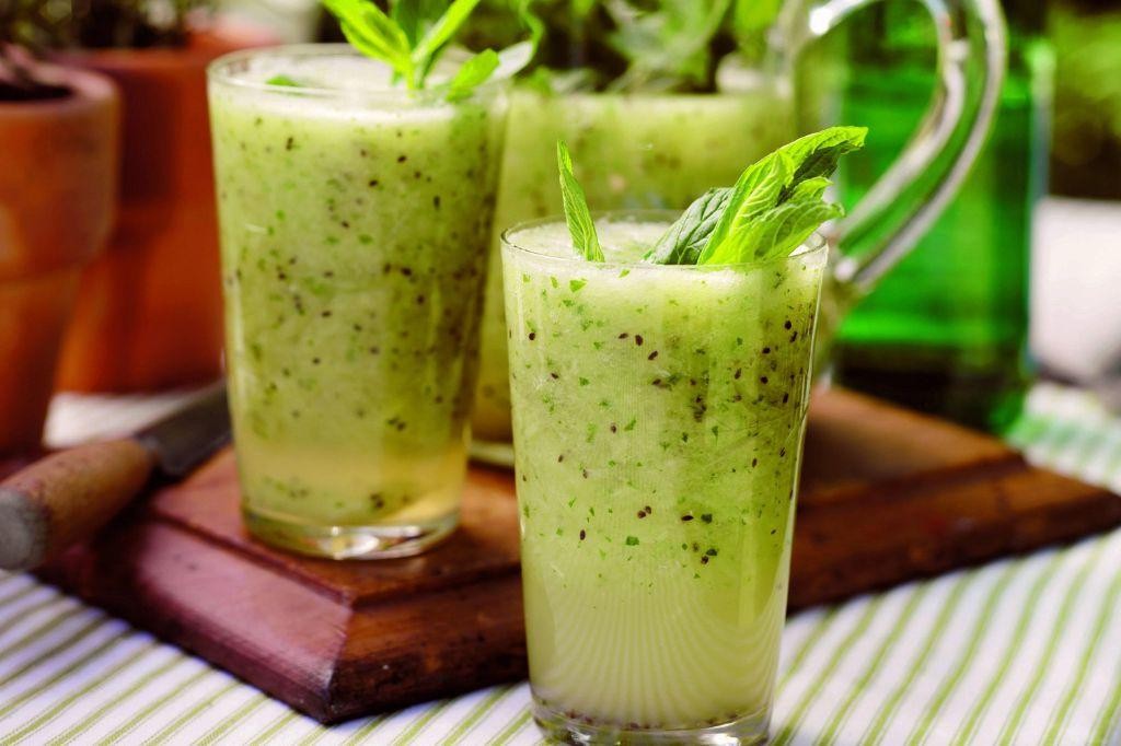 Watermelon Kiwi Cooler with Lime Zest