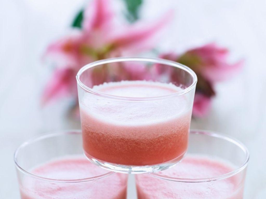 Watermelon Peach Cooler with Honey