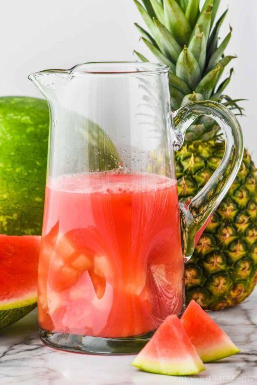 Watermelon Pineapple Cooler with Rum