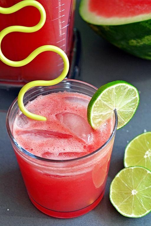 Watermelon Pomegranate Cooler with Lime